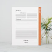 Orange andere 2-seitige Rezeptorseiten (Stehend Vorderseite)