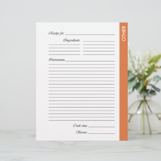 Orange andere 2-seitige Rezeptorseiten (Stehend Vorderseite)