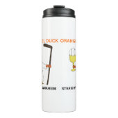 Orange Angel Duck 24oz water bottle Thermosbecher (Vorderseite)