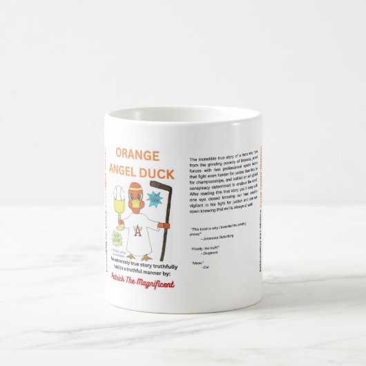 ORANGE ANGEL DUCK Classic Mug, 11 oz Kaffeetasse (Mittel)
