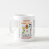 ORANGE ANGEL DUCK Klassischer Becher, 11 oz Kaffeetasse (Vorderseite Links)