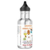 Orange Angel Duck Water Bottle with Orange county Edelstahlflasche (Rechts)