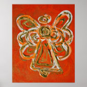 Orange Angel Poster Print (Vorne)