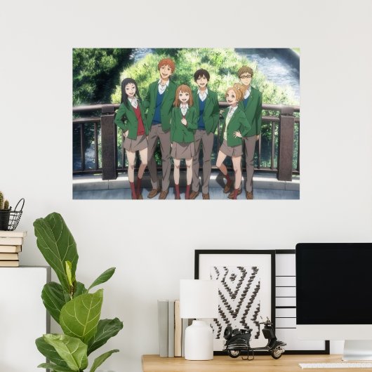 Orange Anime Poster (Heimbüro)