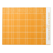 Orange Annual New Year Budgeting Notizblock (Vorderseite)
