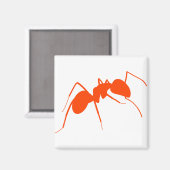 Orange Ant Magnet (Vorderseite/Rückseite)