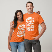 Orange anzeigen Liebe gut tragen T-Shirt (Unisex)