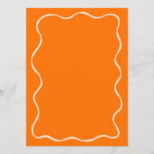 Orange Aperol Spritz Brautparty Bingo Game Card Einladung (Rückseite)