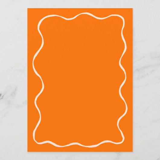 Orange Aperol Spritz Brautparty Bingo Game Card Einladung (Rückseite)