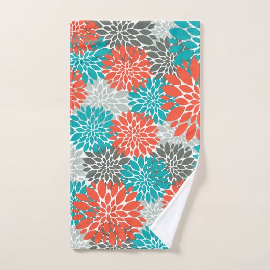 Orange Aquamarin Badhandtuch Set (Handtuch)