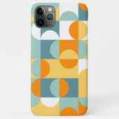 Orange Aquamarin Blue Seafoam Green Retro Art Must Case-Mate iPhone Hülle (Rückseite)