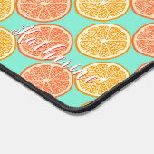 Orange Aquamarin Schreibtischunterlage (Ecke)