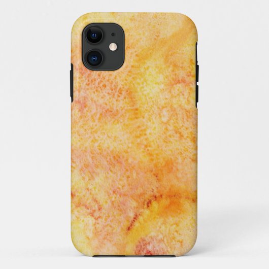 Orange Aquarell-Hintergrund Case-Mate iPhone Hülle (Rückseite)