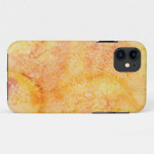Orange Aquarell-Hintergrund Case-Mate iPhone Hülle (Rückseite (Horizontal))