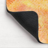 Orange Aquarell-Hintergrund Mousepad (Ecke)