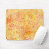 Orange Aquarell-Hintergrund Mousepad (Mit Mouse)