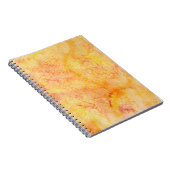 Orange Aquarell-Hintergrund Notizblock (Rechte Seite)