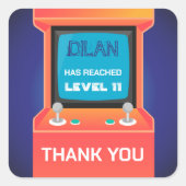 Orange Arcade-Spieler danken Ihnen Sticker (Vorderseite)