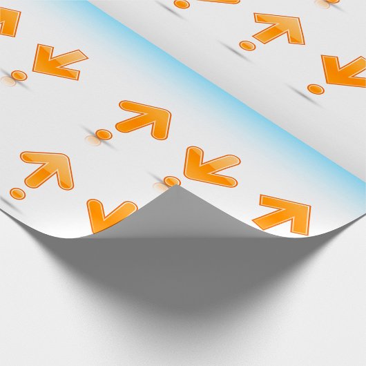 Orange Arrows Geschenkpapier
