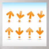 Orange Arrows Poster (Vorne)