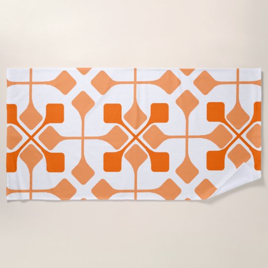 Orange Arrows Strandtuch (Vorderseite)