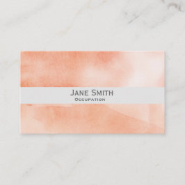 Orange Art Aquarell Moderne Stilelemente Visitenkarte