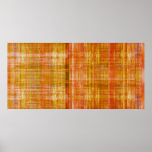 Orange Art Color Painting Poster Print