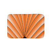 Orange Art Deco Design Badematte (Vorderseite)