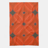 Orange Art Deco Küchentücher (Vertikal)