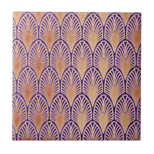 orange, Art Deco, metallisch, rote Beete, Koralle, Fliese