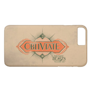 Orange Art Deco Obliviate Zaubergraphie Case-Mate iPhone Hülle
