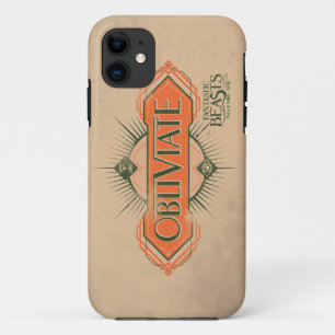 Orange Art Deco Obliviate Zaubergraphie Case-Mate iPhone Hülle