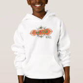 Orange Art Deco Obliviate Zaubergraphie Hoodie (Vorderseite)