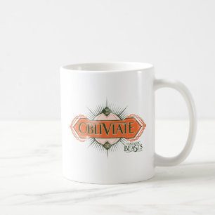 Orange Art Deco Obliviate Zaubergraphie Kaffeetasse
