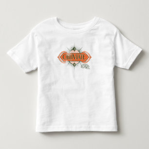 Orange Art Deco Obliviate Zaubergraphie Kleinkind T-shirt