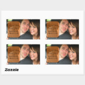 Orange Art Deco Rahmen Save the Date Sticker (Blatt)