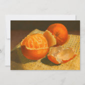 Orange Art Einladung (Vorderseite)