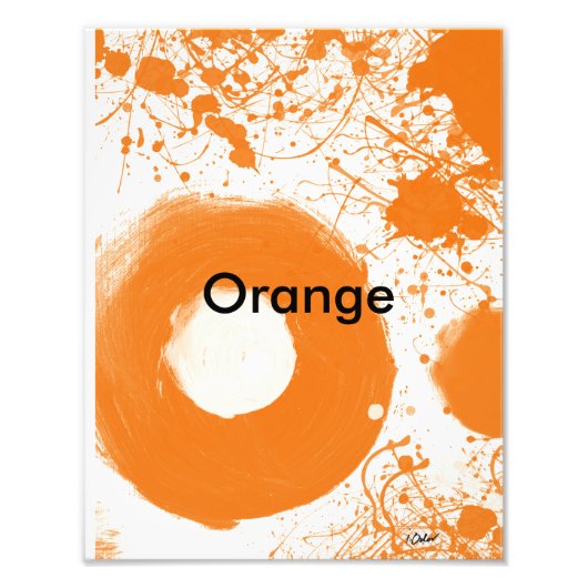 Orange Art Print Fotodruck (Vorne)