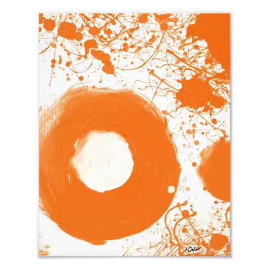 Orange Art Print Fotodruck (Vorne)