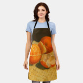 Orange Art Schürze (Getragen)