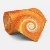 Orange Artistic Spiral Spin Streifen, modern frakt Krawatte (Gerollt)