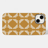 Orange Arts and Crafts Schmetterlinge Case-Mate iPhone Hülle (Rückseite (Horizontal))