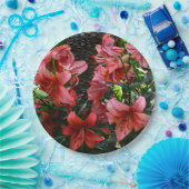 Orange Asiatic Lilies Floral Pappteller (Party)