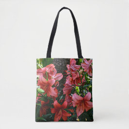Orange Asiatic Lilies Floral Tasche
