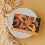 Orange Asiatic Lilies For Grandma Floral Birthday Karte<br><div class="desc">Wish grandma a very happy birthday with this floral greeting card featuring a photo image of stunning,  orange and deep red Asiatic Lilies. A lovely,  floral design! Select from matte or glossy style card.</div>