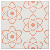 Orange Atom Symbol Fabric Stoff (Muster)