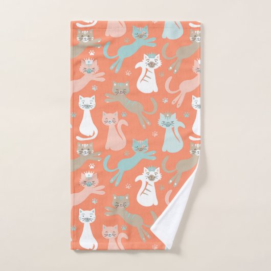 Orange atomarkatzen badhandtuch set (Handtuch)