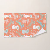 Orange atomarkatzen badhandtuch set (Handtuch)