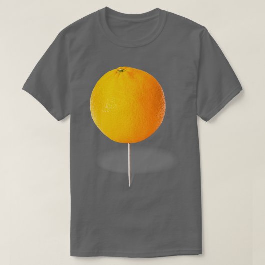 Orange auf einem Zahnstocher, so Verheiratet ich e T-Shirt (Design vorne)