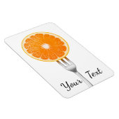 Orange auf einer Gabel Magnet (Rechte Seite)